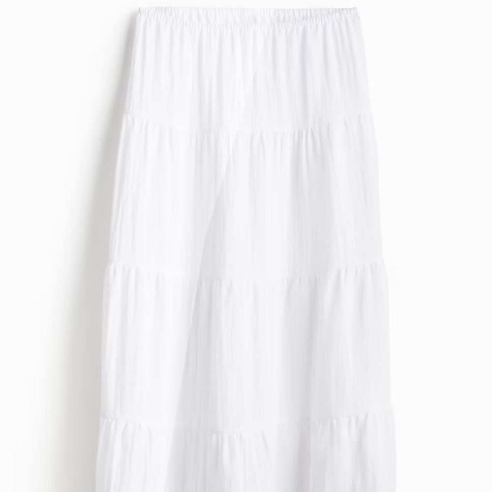 H&M TIERED MAXI SKIRT